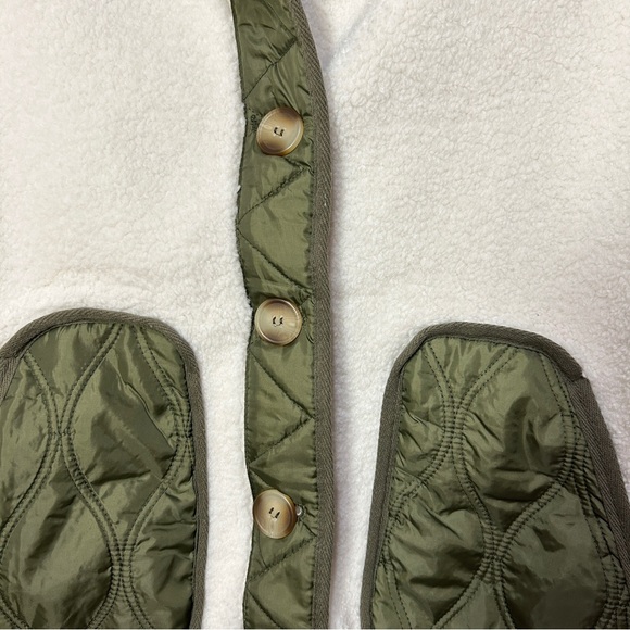 Blu Pepper White and Green Teddy Jacket - Picture 5 of 8